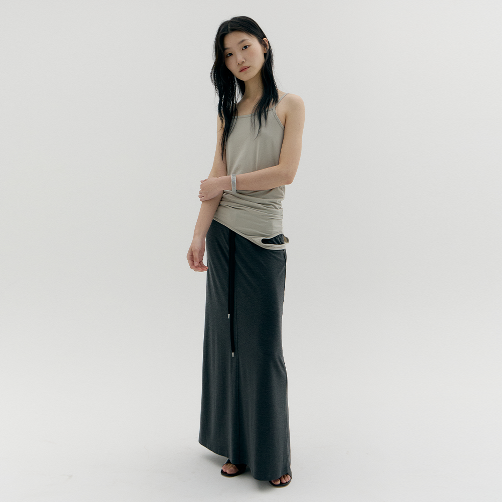 CACELE [2rd REORDER] 3 WAY LAYERED SLEEVELESS, LIGHT GRAY