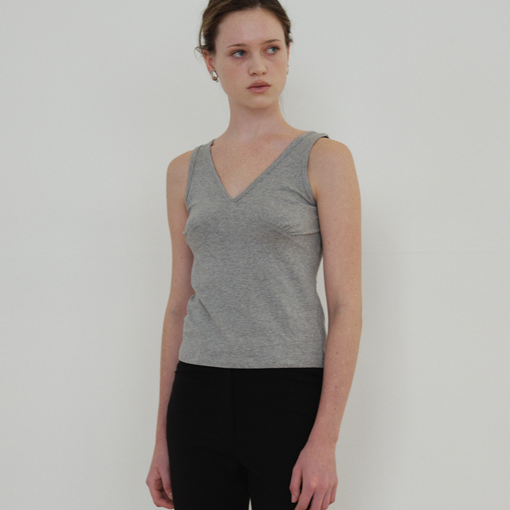 ARTTO [2nd] V-Neck Sleeveless_Gray