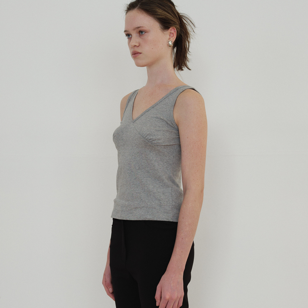 ARTTO [2nd] V-Neck Sleeveless_Gray