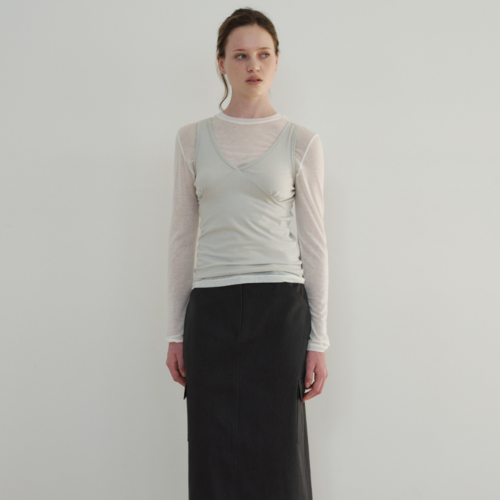 ARTTO [2nd] V-Neck Sleeveless_Mint