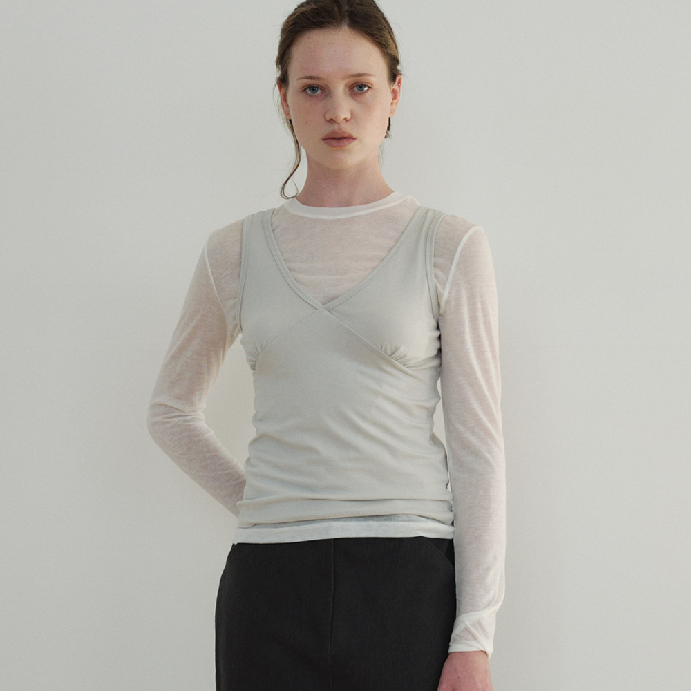 ARTTO [2nd] V-Neck Sleeveless_Mint