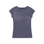 WELLBEING EXPRESS Message Vine Half Sleeve Blue