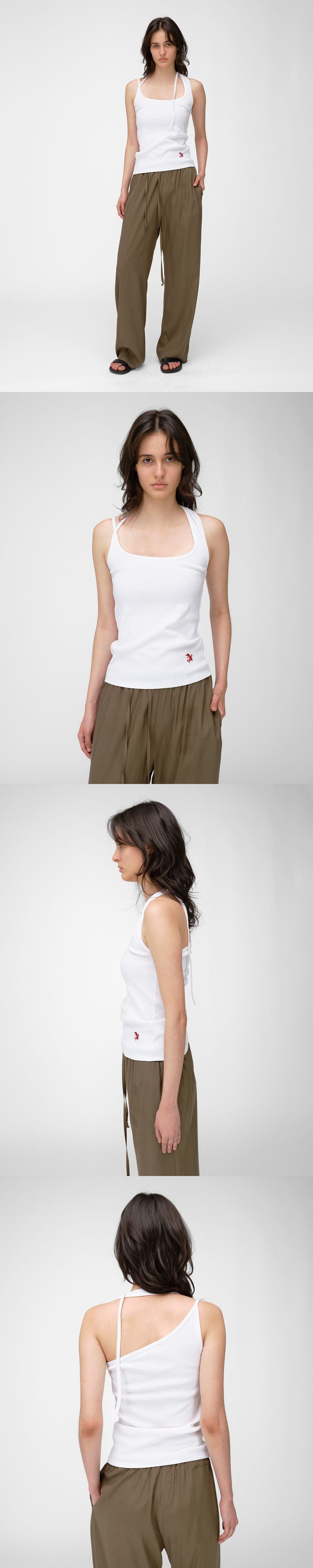 LOADINGROOM DEVIL HALTER TANK [WHITE]