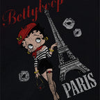 BETTY BOOP Betty Boop in Paris Overfit Short Sleeve T-Shirt_Black