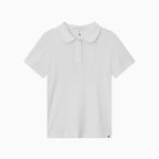 OHESHIO ROUND COLLAR JACQUARD PUNCHING TEE, WHITE