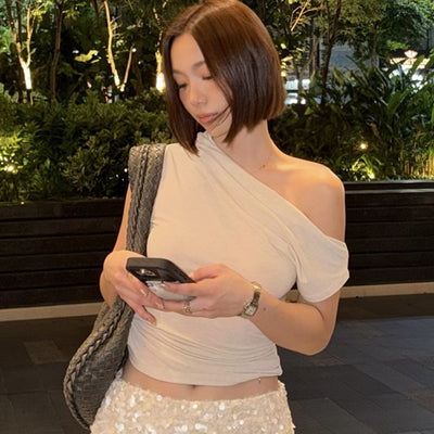 TILT DRAPE TOP (BEIGE)