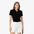 LACOSTE Women's Slim Fit Ribbed Polo Shirt DF5377-56G 031