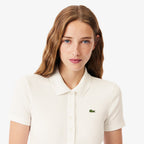 LACOSTE Women's Slim Fit Rib Tissue Polo Shirt DF5377-56G 70V