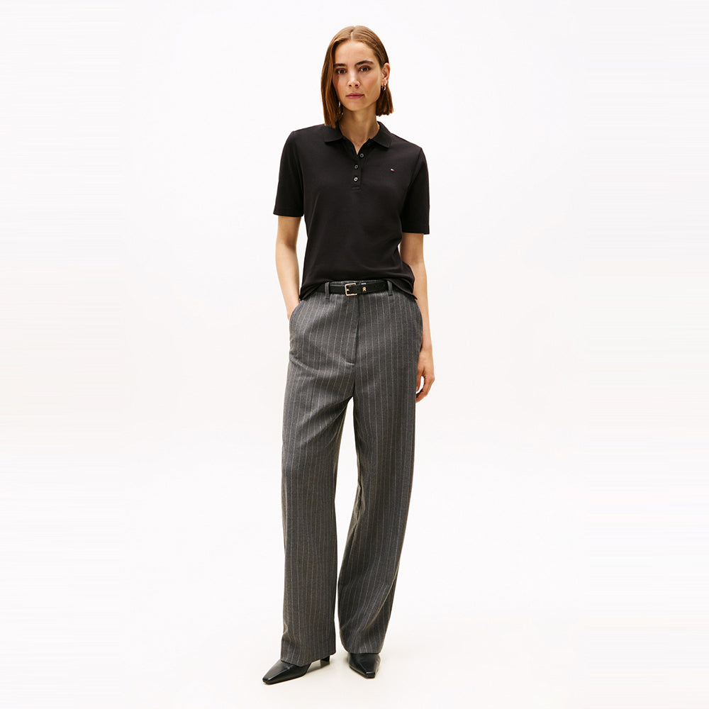TOMMY HILFIGER WOMEN Regular pique polo t-shirt_black