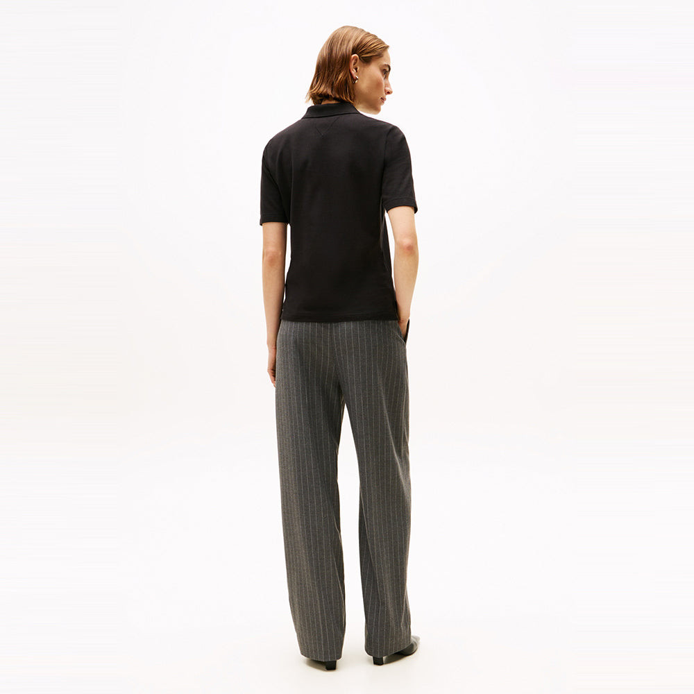 TOMMY HILFIGER WOMEN Regular pique polo t-shirt_black