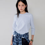 L'EAU Loa cotton t-shirt_sky blue