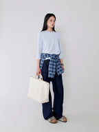 L'EAU Loa cotton t-shirt_sky blue