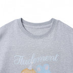 TTUDEMENT TTUDDI FRIENDS T-SHIRT_MELANGE GREY