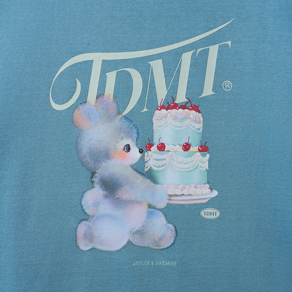 TTUDEMENT CAKE BEAR TEE_BLUE
