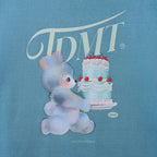 TTUDEMENT CAKE BEAR TEE_BLUE