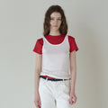 TTUDEMENT 50s EMBROIDERED SLEEVELESS T-SHIRT_WHITE