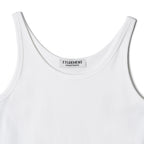TTUDEMENT 50s EMBROIDERED SLEEVELESS T-SHIRT_WHITE