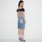 SETSETSET Rosaline puff blouse dark purple