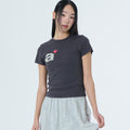 aeae DOT SMALL LETTER TEE [DARK BROWN]