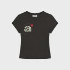aeae DOT SMALL LETTER TEE [DARK BROWN]