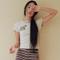 aeae DOT SMALL LETTER TEE [OATMEAL]