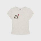 aeae DOT SMALL LETTER TEE [OATMEAL]