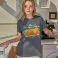 BITTERCELLS Sunset Orange Tee-Dark Grey