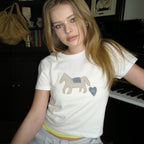BITTERCELLS Pony Collage Tee-Ivory