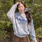ames worldwide BASIC LOGO SWEATSHIRT GREY