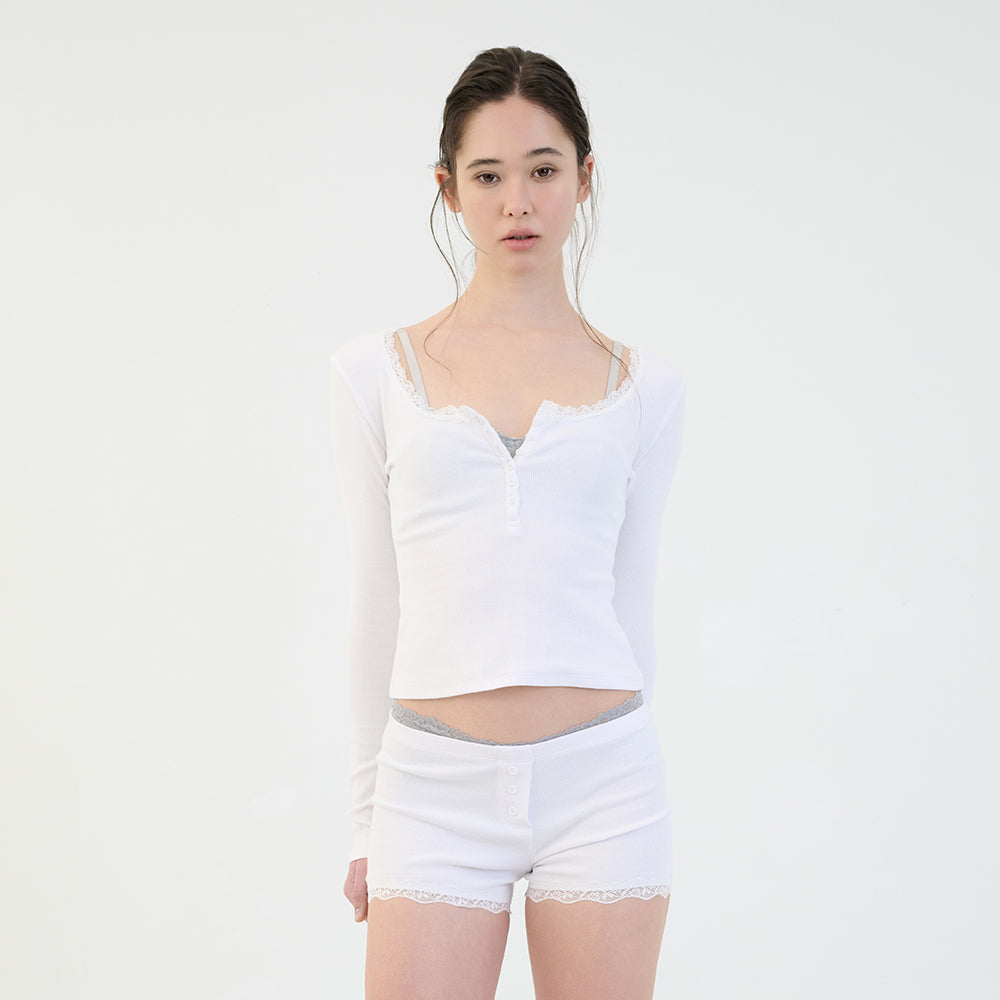 GEMGEM PARADIS Irene Henry Long Sleeve WH