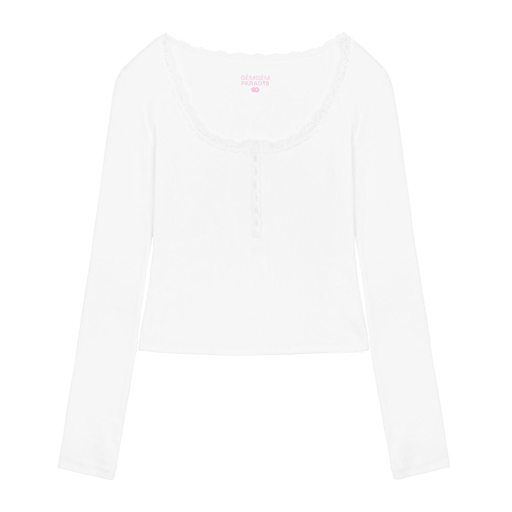 GEMGEM PARADIS Irene Henry Long Sleeve WH