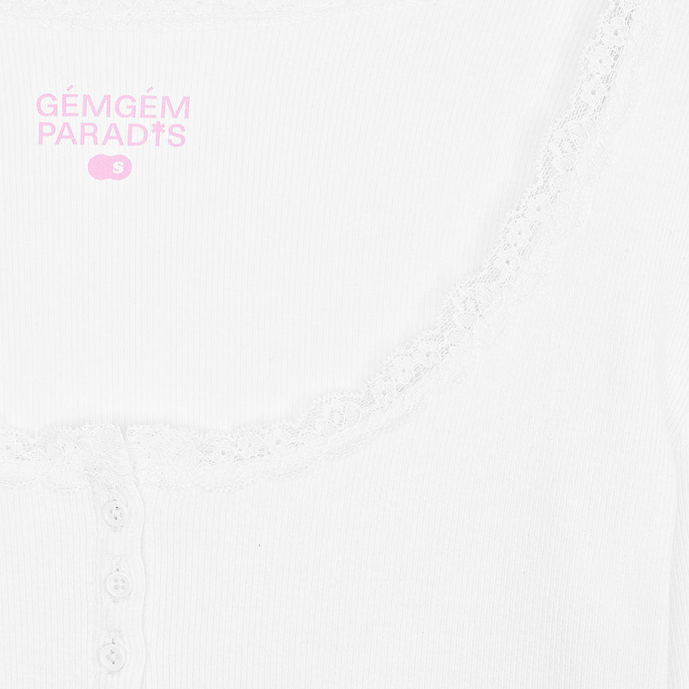 GEMGEM PARADIS Irene Henry Long Sleeve WH