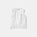 HAVE HAD WOMEN Lace Applique Sleeveless Blouse (White)