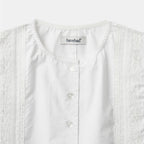 HAVE HAD WOMEN Lace Applique Sleeveless Blouse (White)