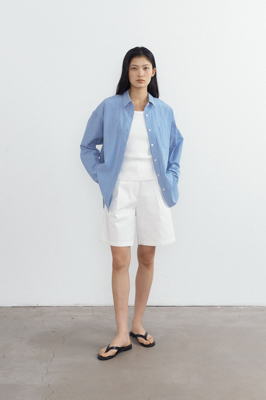 HACER Breeze Stripe Shirt (Blue Stripe)