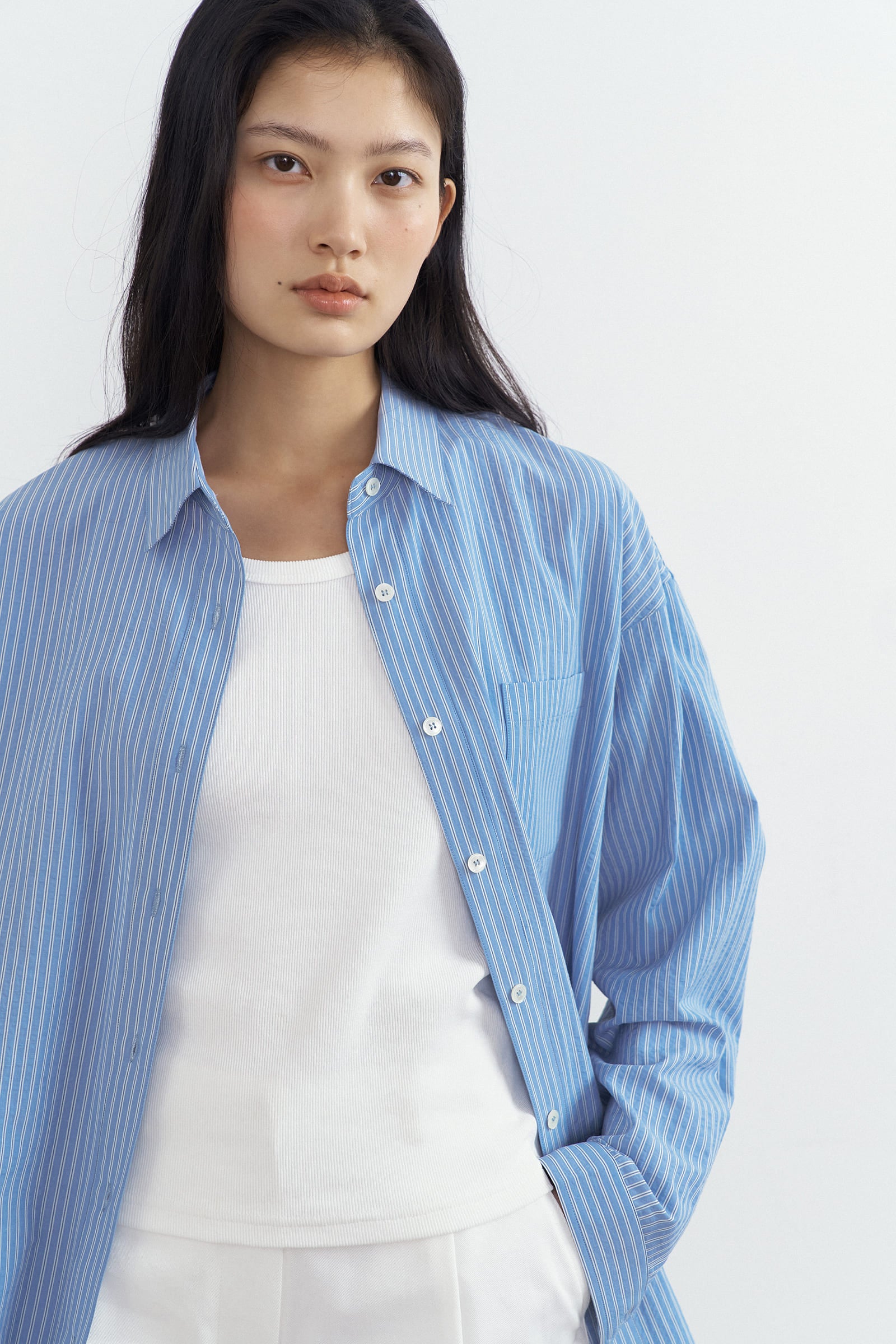HACER Breeze Stripe Shirt (Blue Stripe)