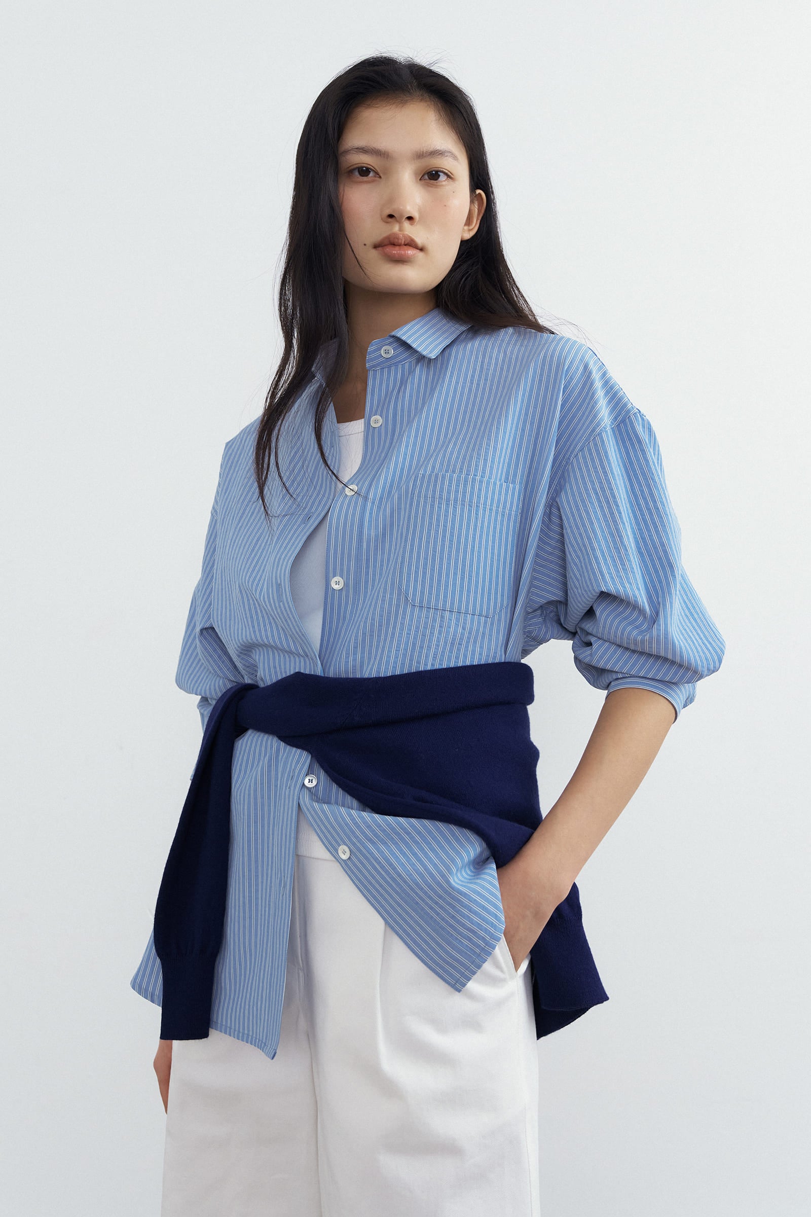 HACER Breeze Stripe Shirt (Blue Stripe)