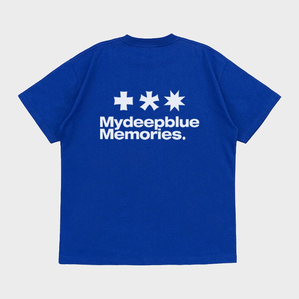 mydeepbluememories Mm Symbol Logo T-Shirts (BLUE)