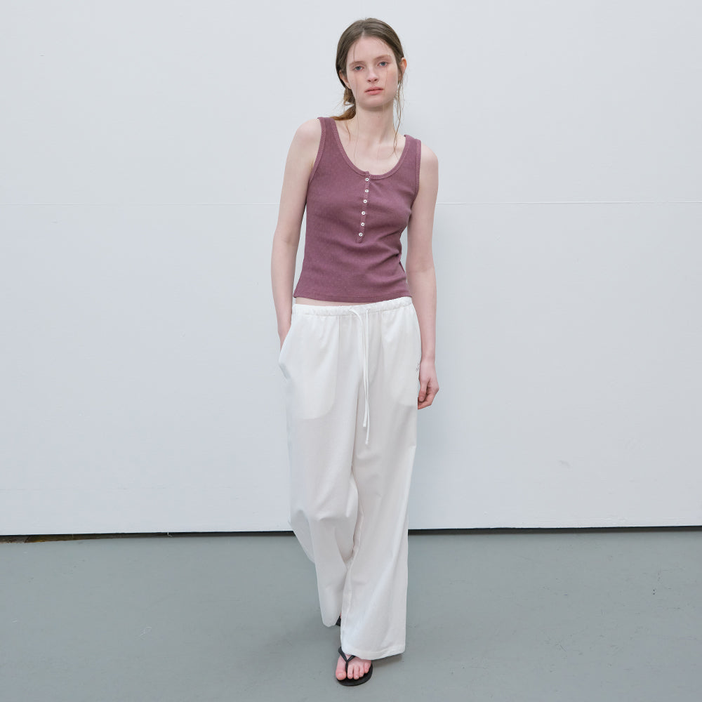FRIVER07 Washed button sleeveless top [FRSP06SL01]_Pink