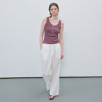 FRIVER07 Washed button sleeveless top [FRSP06SL01]_Pink