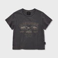 HARLEY-DAVIDSON COLLECTIONS® [Women] Eagle Crop T-Shirt Charcoal HH26111059