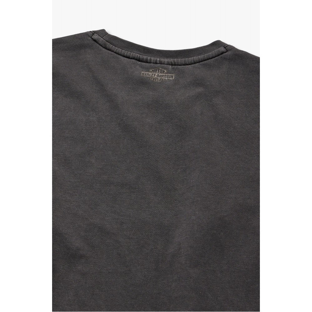 HARLEY-DAVIDSON COLLECTIONS® [Women] Eagle Crop T-Shirt Charcoal HH26111059