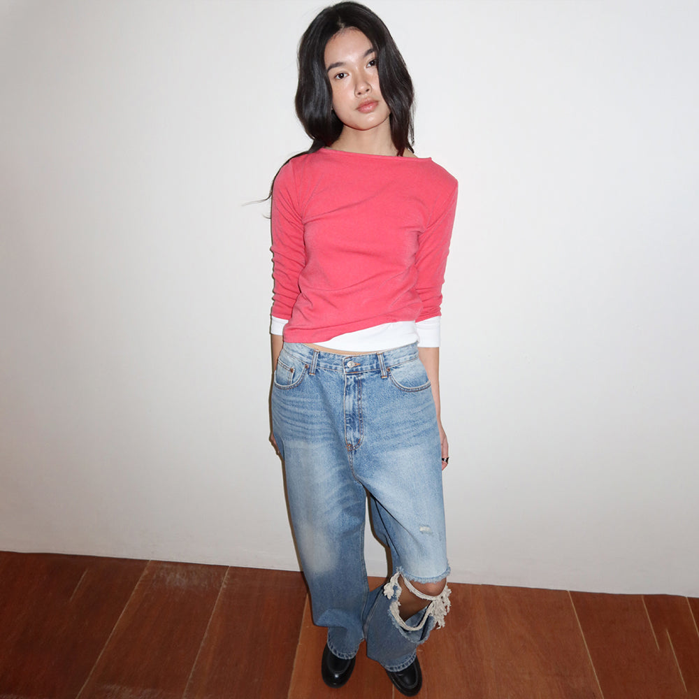 MMM 3/4 Sleeve T-shirts_Red
