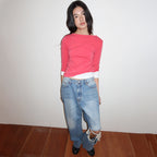 MMM 3/4 Sleeve T-shirts_Red
