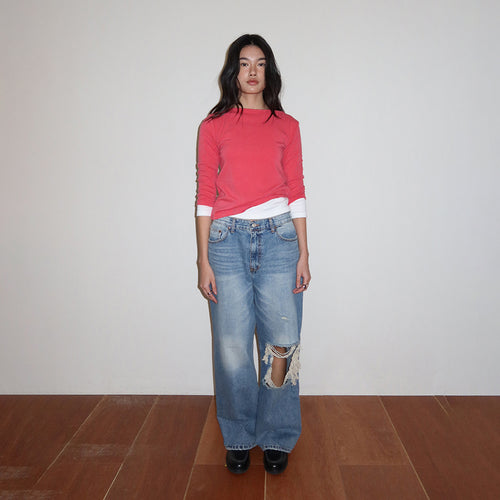 MMM 3/4 Sleeve T-shirts_Red
