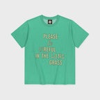 SUNLOVE Rough Sign Tee Heather Green