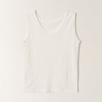 Nothing written Soft cotton tank (White)