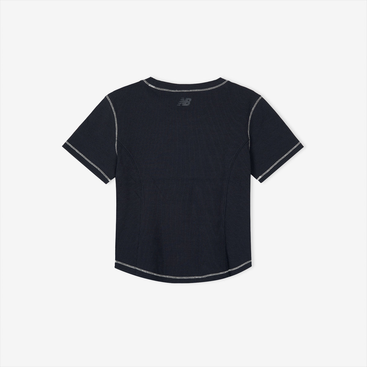 NEW BALANCE NBNEG3W652 / WOMEN Essential Ribbed Short Sleeve T-Shirt (NAVY)