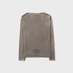 BADBLOOD w-tee25-174 KEEP SLEEPING Boat Neck Loose Fit Tee - Sand