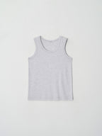 L'EAU Isaac cotton sleeveless_melange white